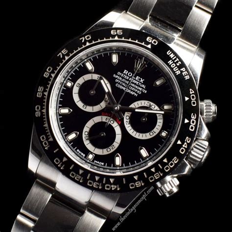 mad rolex daytona black classic series|Rolex black bezel.